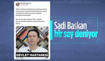 Tuzla Belediye Başkanı Şadi Yazıcı, AK Parti döneminde açılan hastaneleri 1 dakikada saymayı denedi