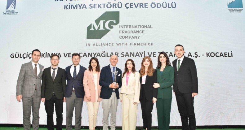 MG INTERNATIONAL FRAGRANCE COMPANY ÇEVRE ÖDÜLÜ ALDI!