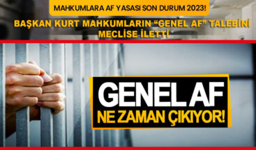 KASSAK BAŞKANI KURT MAHKUMLARIN ‘GENEL AF’ TALEBİNİ MECLİS’E İLETTİ