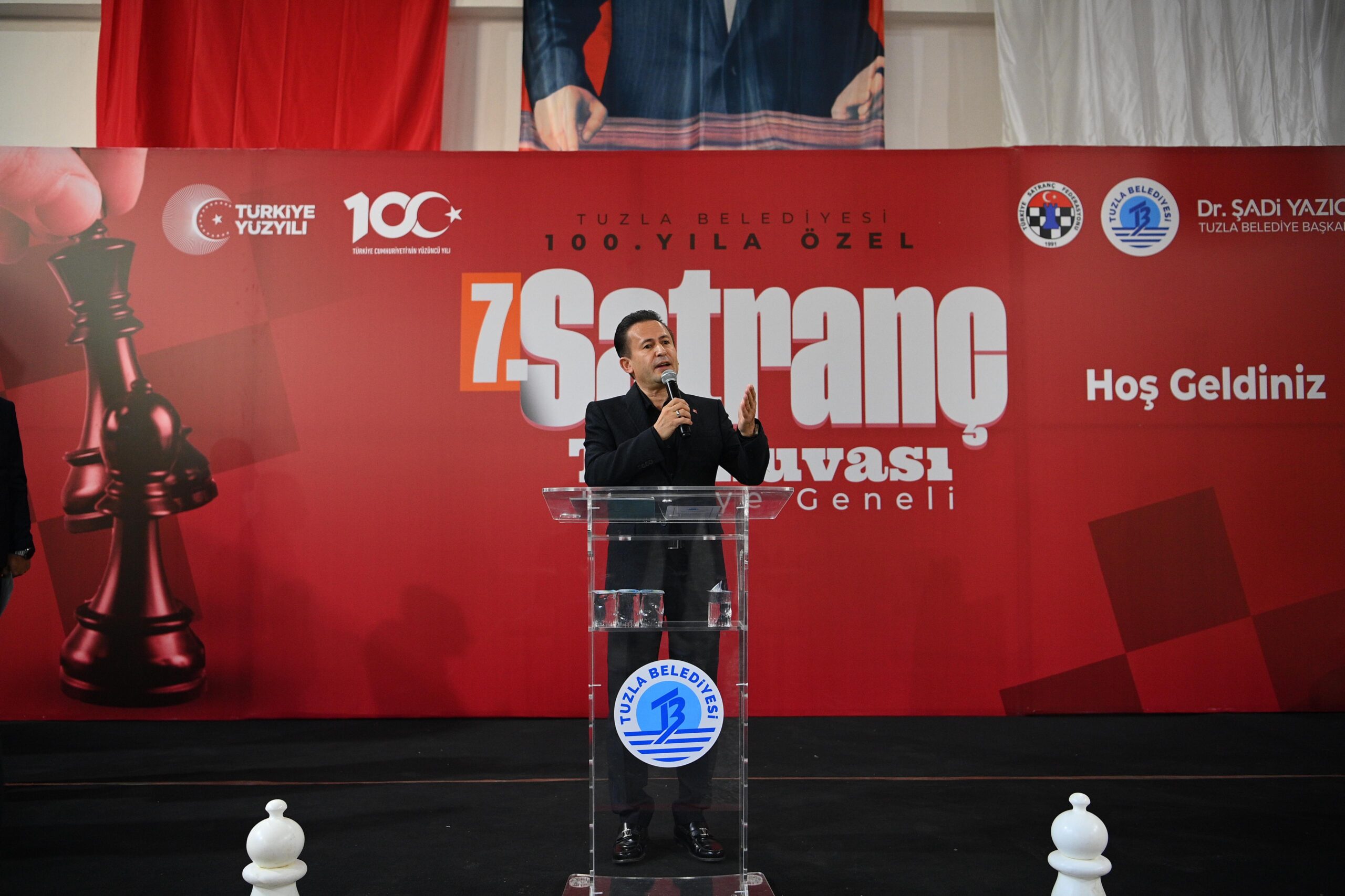 Tuzla Belediye Başkanı Dr. Şadi Yazıcı Satranç Turnuvası Startını verdi
