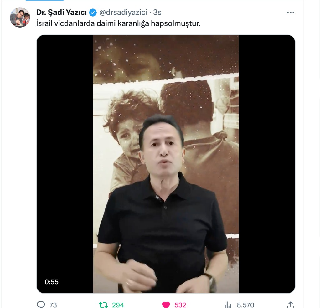  “GAZZE, İNSANLIĞINI KAYBETMEYEN HERKESİN, İNSANLIĞIN YARASIDIR…