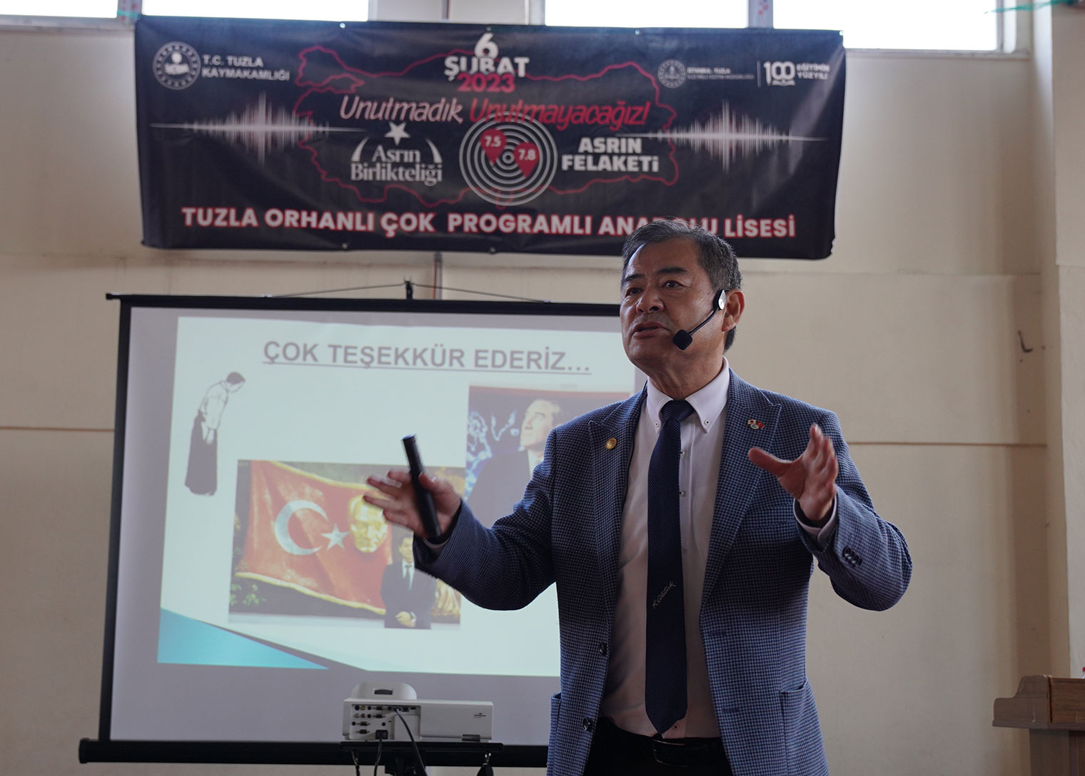 DEPREM UZMANI YOSHİNORİ MORİWAKİ TUZLA’DA SEMİNER VERDİ