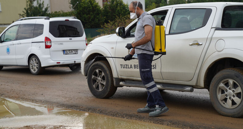 TUZLA’DA SİVRİSİNEK VE HAŞERELERE KARŞI YOĞUN MÜCADEL