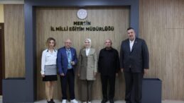 PROF. DR. OĞUZ ÖZYARAL MERSİN MİLLİ EĞİTİM MÜDÜRÜ FAZİLET DURMUŞ’U ZİYARET ETTİ