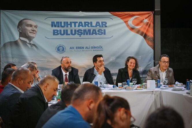 TUZLA MEKÂN İSKELE, MUHTARLAR BULUŞMASI’NA EV SAHİPLİĞİ YAPTI