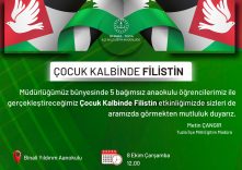 ÇOCUK KALBİNDE FİLİSTİN …