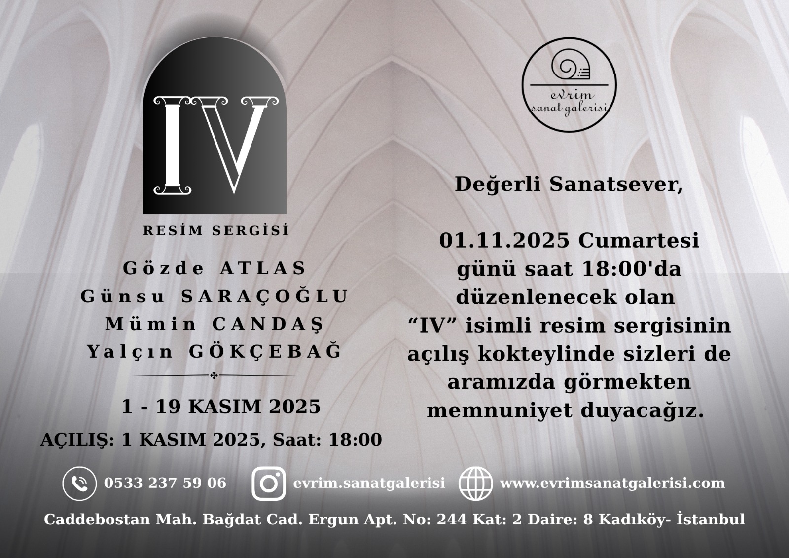 DÖRT USTA, BİR SERGİ: “IV” YENİ SEZONA DAMGASINI VURUYOR…