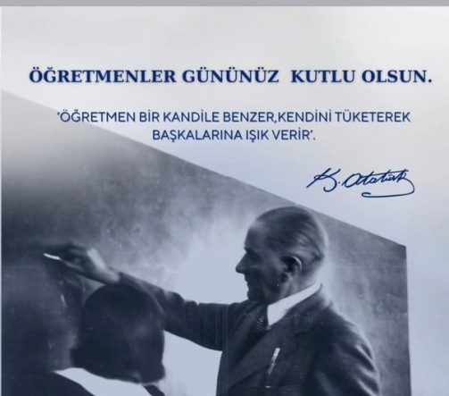 ALİ SERDAR ÇOLAKOĞLU: “ÖĞRETMENLER GÜNÜNÜZ KUTLU OLSUN…”