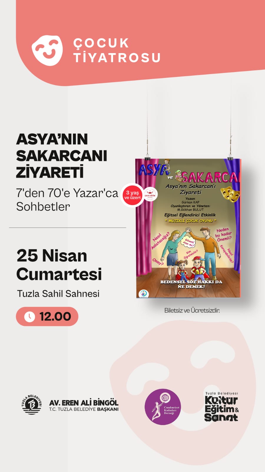 CUMHURİYET KADINLARI DERNEĞİ TUZLA ŞUBESİNDEN MİNİK KALPLER İÇİN BÜYÜK BİR EĞLENCE!